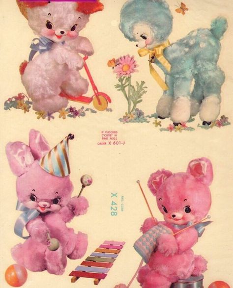 ☁️ Rushton Toys, Pastel Vintage, Nursery Decals, Vintage Nursery, Vintage Kitsch, Arte Inspo, Vintage Greeting Cards, Creepy Cute, Melanie Martinez