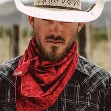 Wild West Rag Co. Cowboy With Bandana, Red Bandana Outfit, Wild Rag Outfits, Wild Rags Outfits, Western Outfits Mens, Cowboy Scarf, Fog Painting, Professor Style, Mens Western Style