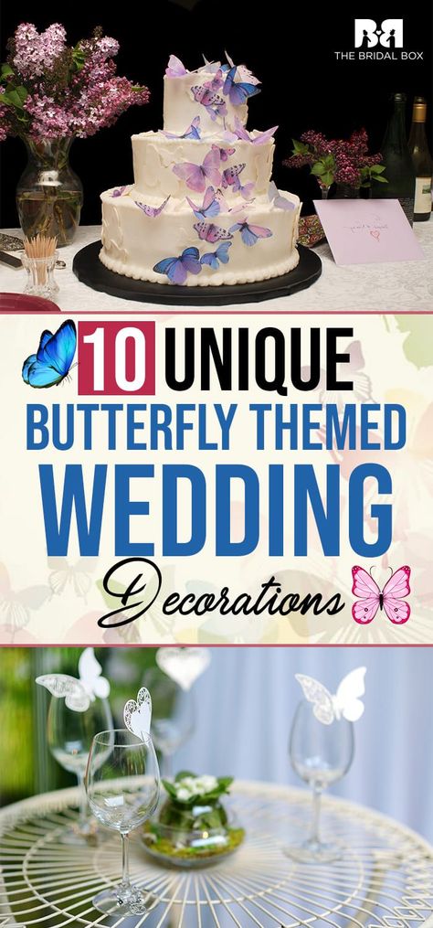 Butterfly Wedding Cakes Elegant, Elegant Butterfly Theme Party, Butterfly Theme Bridal Shower Cake, 50th Birthday Butterfly Theme, Butterfly Theme Wedding Cake, Blue Butterfly Wedding Theme, Butterfly Centerpieces Wedding, Butterfly Desert Table Ideas, Butterfly Themed Wedding Ideas