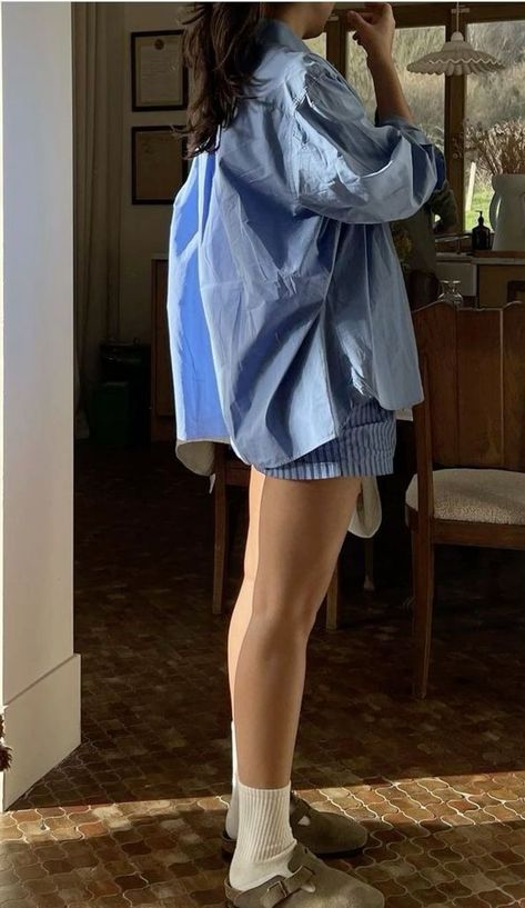 Boxer Shorts Outfit, Go Viral On Tiktok, Birkenstock Outfit, Viral On Tiktok, Skandinavian Fashion, Casual Day Outfits, 가을 패션, Boxer Shorts, Mode Inspiration