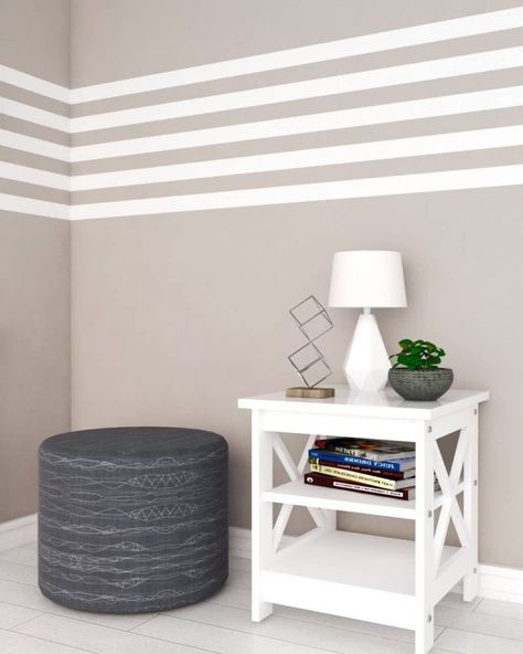 Stripe Wall Paint Ideas, Stripes Wall Paint, Striped Walls Horizontal, Wall Paint Ideas, Wall Paint Patterns, Wall Painting Living Room, Stripe Wall, Accent Wall Paint, Room Wall Painting