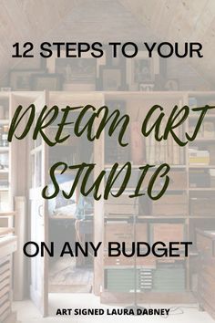 More Painting Studio Organization Ideas, Organization Ideas For Art Supplies, Small Art Studio Organization Ideas, Art Room Makeover Ideas, Art Studio Decoration, Art Studio Design Ideas Small Spaces, Art Studio In Home, Organizing Art Room, Best Wall Color For Art Studio