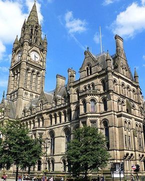 Manchester Manchester Town Hall, Scotland History, Etihad Stadium, Northern England, Scottish Castles, Manchester England, Salford, Greater Manchester, The United Kingdom