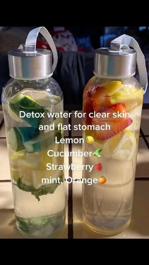 Healthy Water Recipes, Healthy Meal Replacement, Detox Water For Clear Skin, Detox Water Recipe, Drinks Healthy, Healthy Water Drinks, 21 Day Smoothie Diet, Detox Water Recipes, Healthy Water