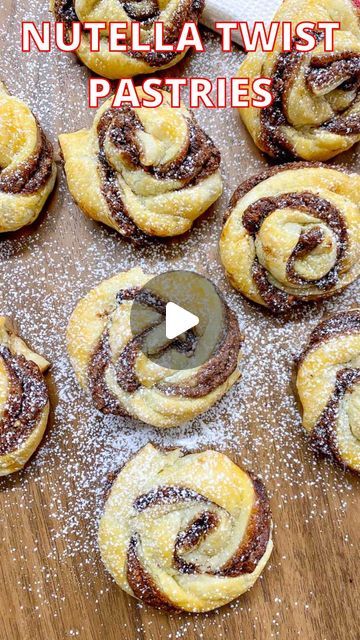 Sabrina Cacilhas | Fed by Sab on Instagram: "🚨 Comment ⭐️ recipe ⭐️ for the recipe to be sent to your DM!   Nutella Twist Pastries 🍫   Easiest 3 ingredient recipe you will make!  #nutellarecipe #nutelladessert #easydessert #quickrecipe #dessertinspo #dessertlover   https://fedbysab.com/nutella-twist-pastries-3-ingredient/" Nutella Recipes, 3 Ingredient Recipe, Nutella Desserts, 3 Ingredient Recipes, Dessert Lover, Cupcake Muffins, 3 Ingredient, Quick Recipes, 3 Ingredients