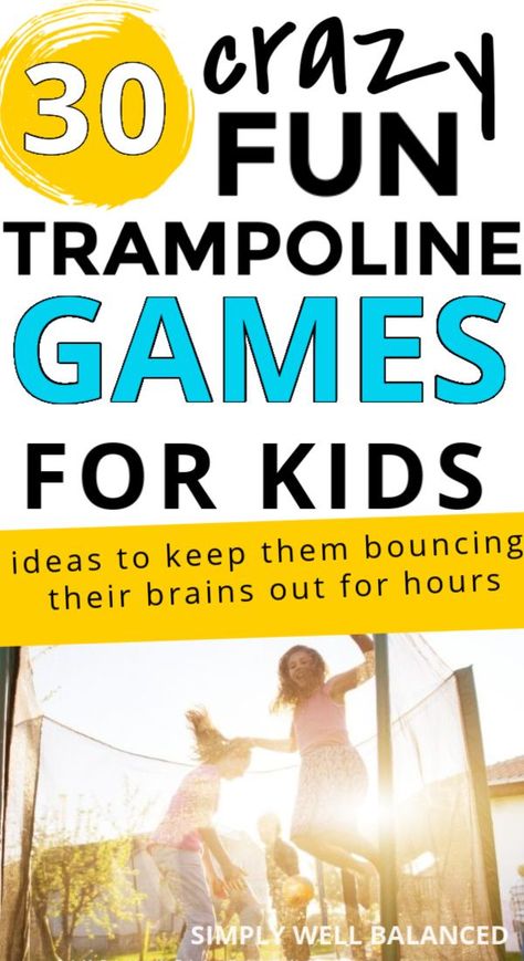 Fun Trampoline Games, Games For Friends, Trampoline Ideas, Trampoline Games, Fun Games To Play, Kids Trampoline, Fun Outdoor Activities, Games Kids, Family Ideas