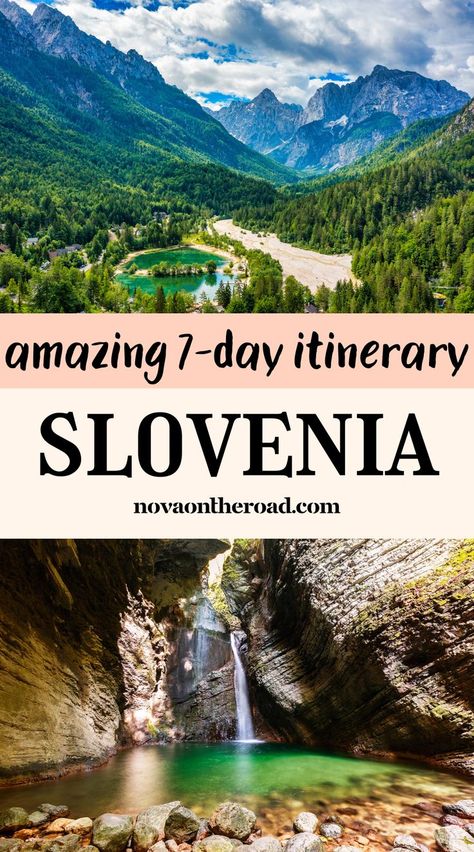 best slovenia road trip itinerary Slovenia National Park, Triglav National Park Slovenia, Slovenia Itinerary, Travel Slovenia, Triglav National Park, Visit Slovenia, Lake Bled Slovenia, Bled Slovenia, European Road Trip