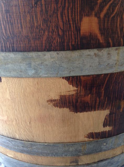 wine barrels | Megan's Island Whiskey Barrel Trash Can Diy, Painted Wine Barrel Ideas, Wine Barrel Ideas, Wine Barrel Diy, Whiskey Barrel Decor, Barrel Crafts, Wine Barrel Crafts, Barrels Diy, Wine Barrel Table