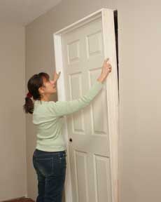 How to install a pre-hung door Replacing Interior Doors, Interior Door Installation, Prehung Interior Doors, Easy Home Improvement, Prehung Doors, Home Improvement Ideas, Interior Remodel, Home Fix, Diy Home Repair