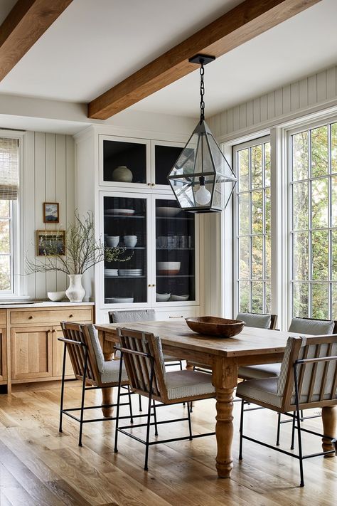 Kitchen To Dining Room Transition, Light Blue Paint, Light Blue Paints, Urban Electric, Farrow And Ball, New Traditional, Dining Nook, Dining Room Inspiration, Blue Paint