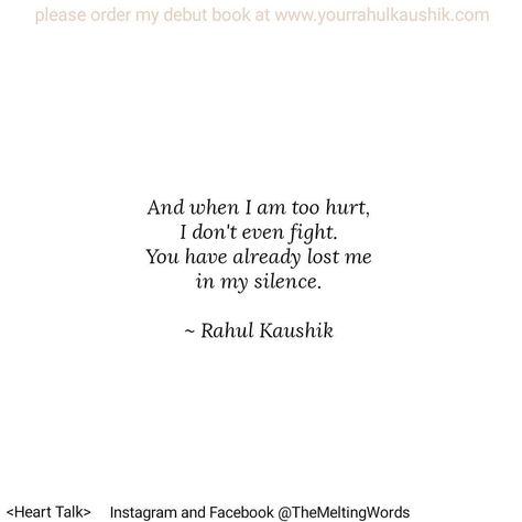 The Melting Words on Instagram: “(Heart Talk) It's already too late 😊 ~ @rahulkaushikofthemeltingwords Instagram : @themeltingwords” Rahul Kaushik Quotes, Late Quotes, A Quotes, Apj Quotes, Heart Talk, Too Late Quotes, Quotes On Love, Expressing Emotions, Instagram Heart