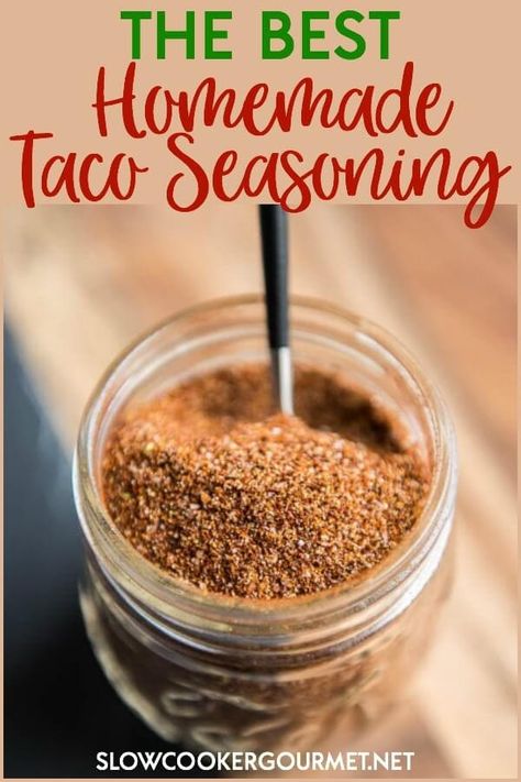 Best Homemade Taco Seasoning, Taco Seasoning Easy, Diy Taco Seasoning, Mild Taco Seasoning, Make Taco Seasoning, Homemade Taco Seasoning Mix, Homemade Taco Seasoning Recipe, Taco Mix, Taco Seasoning Recipe