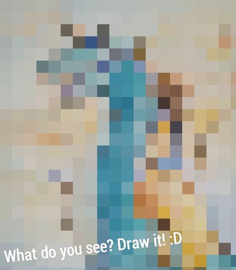 Draw What You See Challenge, What Do You See Draw It, What Do You See Draw It Challenge Pixel, Draw What You See, Draw What You See Pixels, Prompts Art, Drawing Challenges, Art Challenges, Art Style Challenge