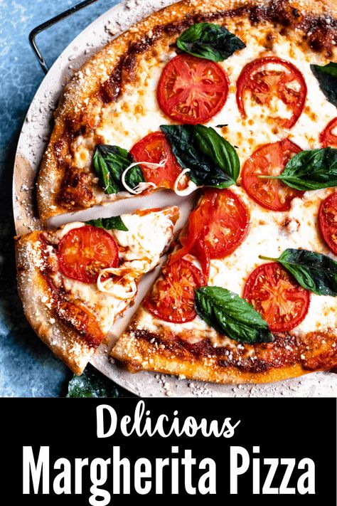 This homemade Margherita Pizza Recipe is a fantastic dish to make at home, and especially fun to make with kids! You only need a few ingredients to make this Italian specialty. Keep reading for tips and tricks of how to make homemade pizza sauce and also how to level up your crust! Homemade Margherita Pizza, Margherita Pizza Recipe, Perfect Homemade Pizza, Make Homemade Pizza, Easy Tiramisu Recipe, Margarita Pizza, Salads To Go, Pizza Sauce Homemade, Making Homemade Pizza