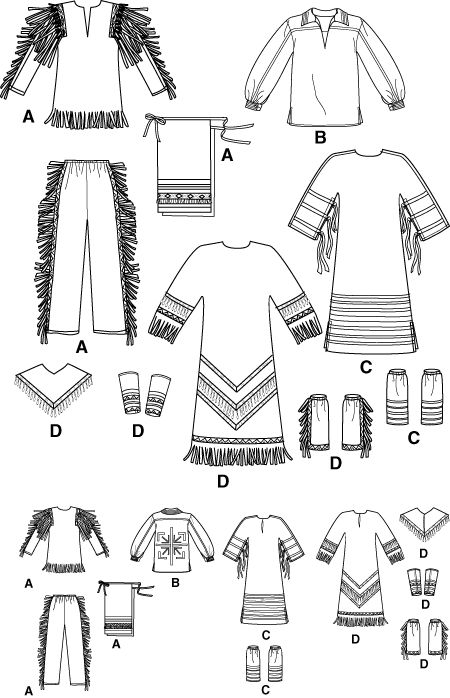 native american women's dress pattern | Patterns › Simplicity › Costumes › 5448 American Indian Clothing, Native American Dress, Fest Temaer, Native American Regalia, Native Dress, Native American Clothing, Native American Patterns, American Dress, Indian Dolls