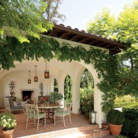 Everything You Need To Know About Spanish Decor California Cool, Floor Layout, Outdoor Living Areas, Amazing Architecture, Outdoor Living Space, Patio Umbrella, House Exterior, Building A House, Pergola