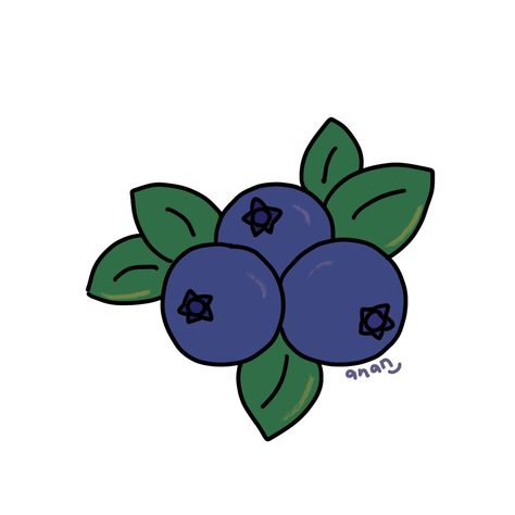 Blueberry doodle, art, fruit, cute cartoon Blueberry Cartoon Drawing, Blueberry Doodle Drawing, Blueberry Drawing Easy, Easy Blue Drawings, How To Draw A Blueberry, Blueberry Painting Easy, Blueberry Drawing Simple, Blue Berries Drawing, Blueberry Aesthetic Art