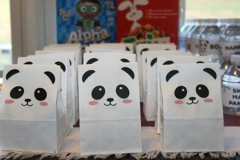 Panda Party Ideas, Notebooks To Buy, Panda Birthday Theme, Panda Birthday Party Decorations, Panda Party Favors, Panda Birthday Cake, Panda Themed Party, Diy Panda, Bolo Panda