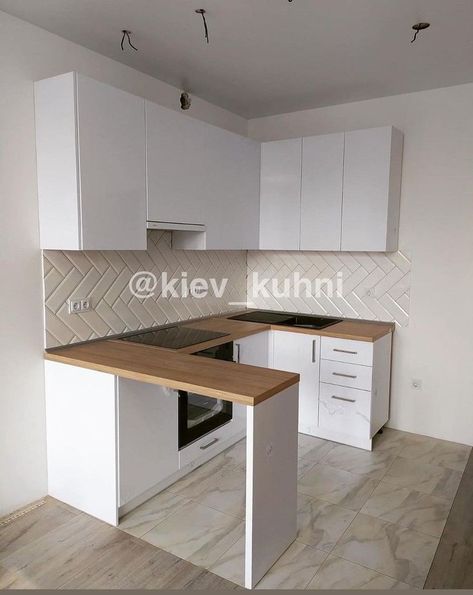 Model Dapur, Tiny Kitchen Design, Interior Dapur, Desain Pantry, Small Apartment Kitchen, Interior Design Kitchen Small, Desain Furnitur Modern, Apartment Small, Kitchen Design Modern Small