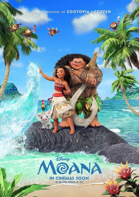 Moana Moana Poster, Moana 2016, Moana Movie, Moana Disney, Animation Disney, Disney Animated Movies, Image Film, Film Disney, Kids' Movies