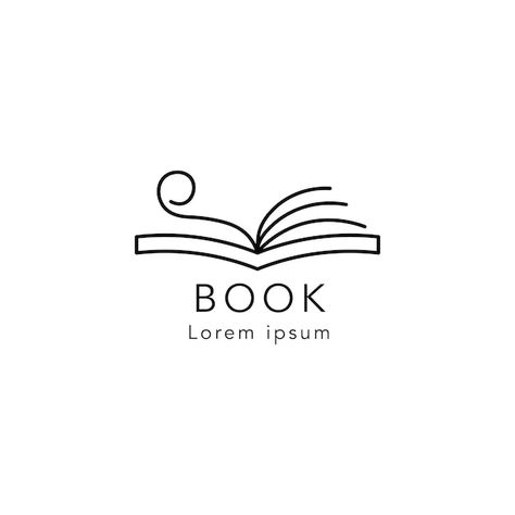 Book Logo Design Icons, Book Logo Ideas, Nid Drawings, Literature Logo, Logo Bookstore, Book Logo Design Ideas, Bookshop Logo, Library Logo Design, Logos Bookstore