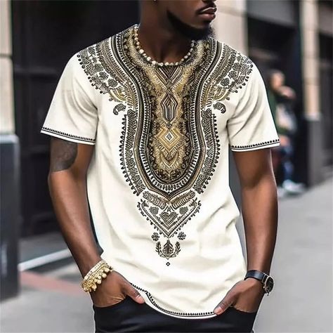 👉 Comment "Shop" order this item 👈 African Clothes For Men Dashiki T Shirt Traditional Wear Clothing Short Sleeve Casual Retro Streetwear Vintage Ethnic Style 👇 If you like this item, please add it to your cart; If you like our store, please follow our store. Thank you! At the same time please pay attention to our store, we will often update the style of clothes!! ! we will have many style 3d hoodies /t-shirts /Long Sleeve T-Shirt/Hawaiian Shirt !!!!!! Enjoy your shopping!!! Printing Process... Dashiki Fashion, Dashiki For Men, Work Parties, Oversized Tee Shirt, Graduation Outfits, Crewneck Style, Retro Streetwear, 3d Shirt, Mens Workout Clothes