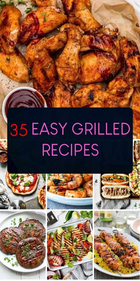 Sizzle up a delicious dinner with these quick and easy grilled recipes. Perfect for a weeknight meal or outdoor gathering. Best Grilled Food Recipes, Table Top Grill Recipes, Foods To Grill Outside, George Foreman Grill Recipes Healthy, Indoor Smokeless Grill Recipes, Grilled Party Food, Unique Grilling Recipes, Fun Grilling Recipes, Grill Dinner Ideas