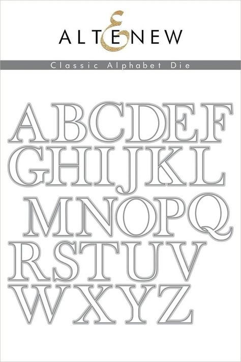 Classic Alphabet Die Set Font fonts #font #fonts 7.148 Numbers Tattoo, Gothic Alphabet, Free Monogram Fonts, Tattoo Fonts Alphabet, Lettering Styles Alphabet, Alphabet Tattoo Designs, Tattoo Lettering Styles, Scripture Writing, Cholo Art