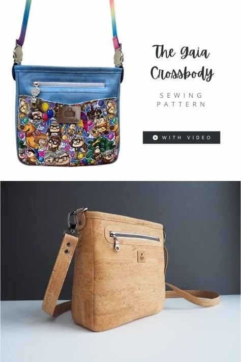 Cloth Crossbody Bag, Cross Body Bag Patterns To Sew, Pattern For Crossbody Bag Free, Free Handbag Patterns, Free Crossbody Bag Pattern, Medium Crossbody Bag, Diy Crossbody Bag Pattern Free, Crossover Bag, Zippered Crossbody Bag Tutorial