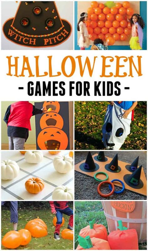 These really simple and not-too-scary Halloween party games for kids will help you host the best Halloween party ever! Scary Halloween Party Games, Scary Halloween Games, Diy Halloween Party, Fun Halloween Party Games, Halloween Party Activities, Mummy Wrap, Dekorasi Halloween, Fun Halloween Games, Halloween Class Party