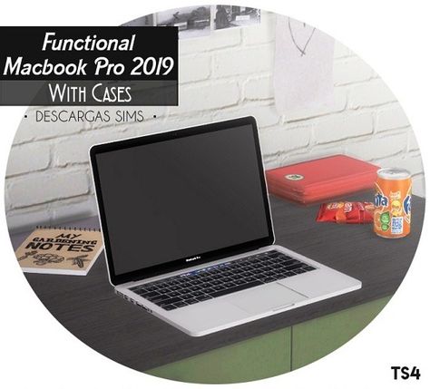 Electronics: Functional MacBook Pro 2019 - With cases from Descargas Sims • Sims 4 Downloads Sims 4 Mac, Around The Sims 4, David Sims, Sims 4 House Design, Sims 4 Mm, The Sims 4 Download, Sims 4 Characters, Sims 4 Downloads, Sims4 Clothes