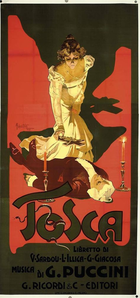 Adolf Hohenstein (1854-1928) , 1899 Adolf Hohenstein, Vintage Italian Posters, Italian Posters, Vintage Theatre, Vintage Blog, Theatre Poster, Italian Art, Beautiful Posters, Vintage Magazine