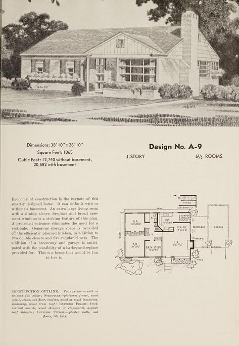 50 house plans for 1950 : Matern, Rudolph A. (Rudolph Albert), 1912- architect : Free Download, Borrow, and Streaming : Internet Archive 1950s House Plans, 1950 House, 50s House, Columbia University Library, Mid Century Modern House Plans, Architecture Blueprints, 1950s House, Library Catalog, Page Number