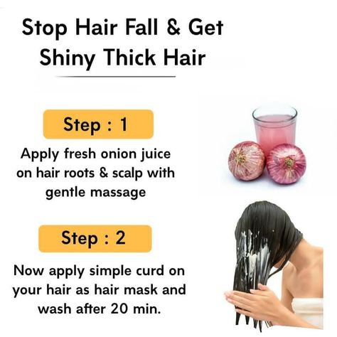 How To Stop Hairfall, Hair Fall Remedy Home, Stop Hairfall, Hair Fall Control Tips, Hair Fall Remedy, Quick Hair Growth, Homemade Hair Treatments, Healthy Hair Routine, How To Grow Your Hair Faster