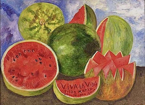 Twinkling Watermelon Drawing, فريدا كاهلو, Watermelon Aesthetic, Watermelon Drawing, Twinkling Watermelon, Famous Artists Paintings, Watermelon Art, Iphone Wallpaper Ios, Doodle Art Drawing