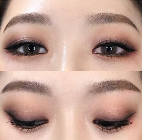 Monolid Eyeliner, Monolid Makeup, Mekap Mata, Korean Eye, Kpop Makeup, Bluish Green Eyes, Korean Eye Makeup, Makeup To Try, Smink Inspiration