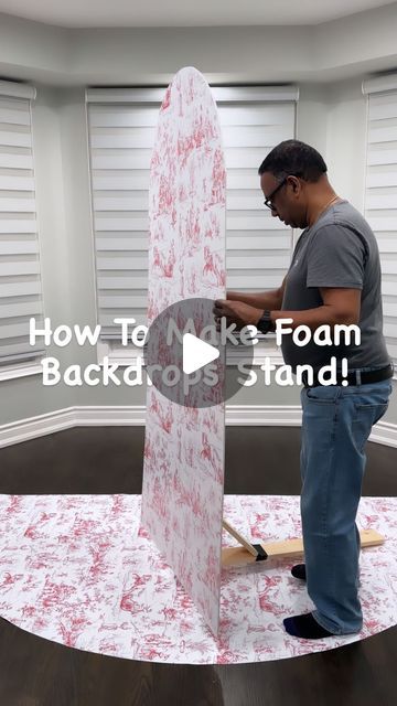 3,266 likes, 97 comments - theballoonland on March 15, 2024: "Have you ever wondered how we get our foam backdrops to stand!? Well here it is! ✨ Dad made the perfect wooden legs for us to easily prop up our backdrops. ✨". Diy Foam Board Stand, Homemade Backdrop Ideas, Foam Party Backdrop, Diy Backdrop For Photos, How To Make A Photo Backdrop Stand, Diy Stand Backdrop, Diy Oval Backdrop Stand, Outside Backdrop Ideas, Foam Wall Decor