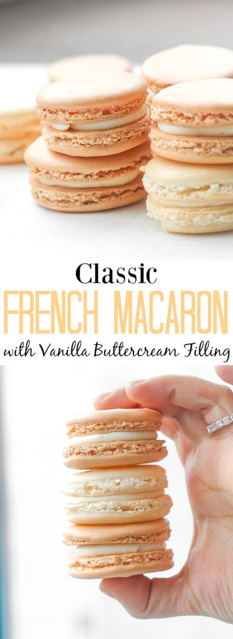 Macarons Filling Recipe, Macaroon Filling, Easy Macaroons Recipe, Vanilla Macaroons, Vanilla Macarons, Macaron Filling, Vanilla Filling, Potluck Desserts, French Macaron