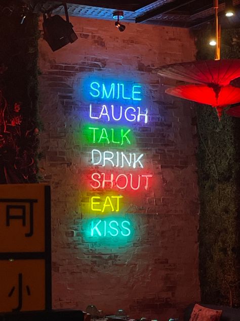 Rules Of Life, Spa Bar, Led Art, Party Hall, Bbq Restaurant, Burger Bar, Sign Board, Neon Aesthetic, Logo Restaurant