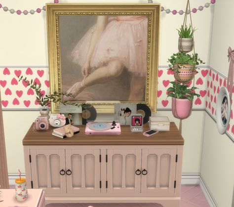 Sims 4 build, interior design, sims 4, sims house Sims 4 Cc Coquette Room, Sims 4 Coquette Cc Furniture, Sims 4 Cc Pink Room Decor, Sims 4 Kawaii Cc Furniture Living Room, Sims 4 Pink Bedroom, Sims 4 Pink Apartment, Sims 4 Cas Background Pink Room, Sims 4 Clutter, Sims 4 Build