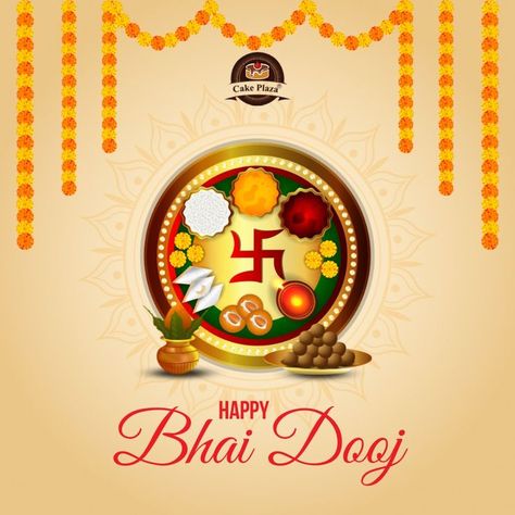 May this Bhai Dooj add happiness to your life and bring your endless joy. Cake Plaza offers the best wishes for Bhai Dooj to all celebrating! For all your cake and gift related needs on this occasion of sibling bond, get in touch with us today! Happy Bhaubeej, Happy Bhai Dooj, Bhai Dooj, Brother And Sister Love, Cake Online, Mobile App Development Companies, Festival Vibes, Indian Festivals, App Development Companies