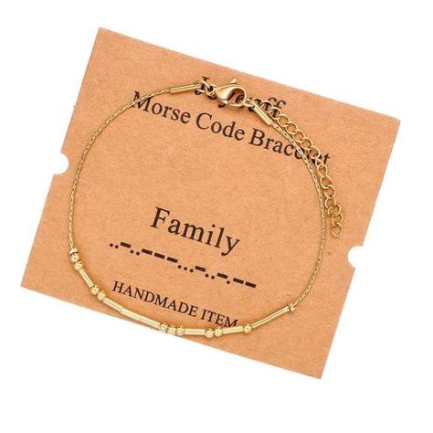 NWT Wool + Pepper Co. Morse Code Gold Bracelet - FAMILY Nail Bangle, Erimish Bracelets, Contemporary Bracelets, Brighton Bracelets, Lucky Charm Bracelet, Twisted Bracelet, Rose Bracelet, Alex And Ani Bracelets, Morse Code Bracelet