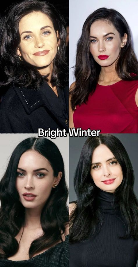 Bright Winter color analysis identifies a vivid palette for those with cool undertones and high contrast features. Best colors include true red, icy blue, and fuchsia. Bright Winters are rare and stand out with striking eyes, dark hair, and porcelain skin. Celebrities like Taylor Swift exemplify this palette. Winter Color Analysis, Bright Winter Outfits, True Winter Color Palette, Vibrant Fashion, Clear Winter, Winter Color Palette, True Winter, Day Glow, Seasonal Color Analysis