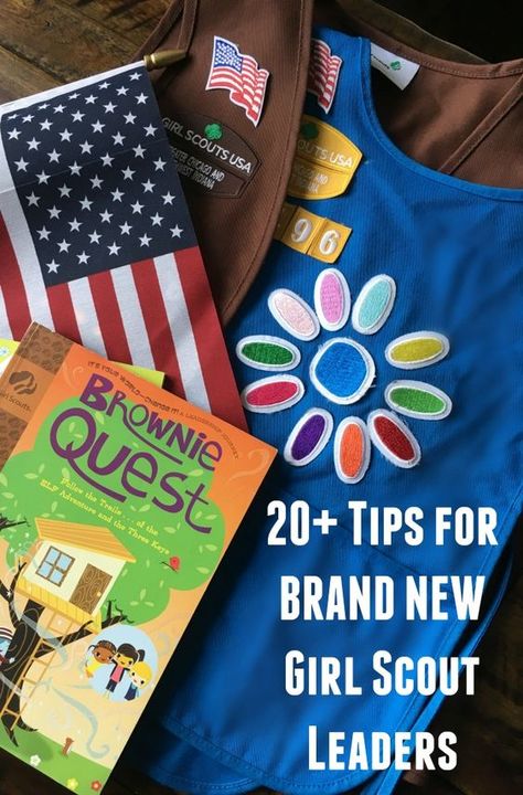 Over 20 Tips for New Girl Scout Leaders - Perfect for new Brownie or Daisy troop leaders Leadership Crafts, Daisy Activities, Girl Scout Daisy Activities, Girl Scout Meeting Ideas, Girl Scout Promise, Girl Scout Mom, Daisy Ideas, Scout Projects, Girl Scout Troop Leader