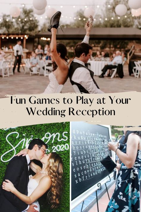 43 Fun Wedding Reception Games and Ideas - Fun Party Pop Games To Play At Wedding Reception Fun, Games For Wedding Guests, Games For Wedding, Wedding Ideas Reception, Fun Wedding Activities, Wedding Supper, Casual Wedding Reception, Fun Wedding Reception, Wedding Table Games