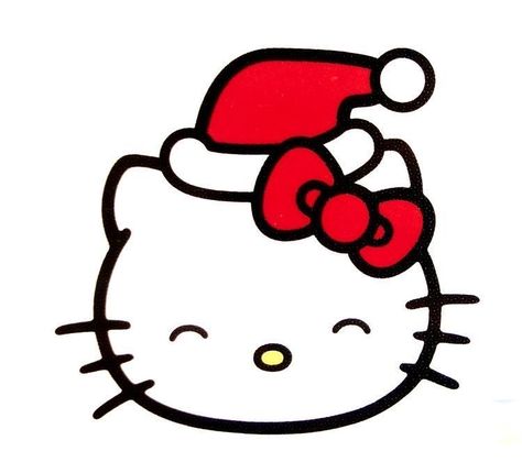 Santa Hello Kitty, Christmas Icons Hello Kitty, Hello Kitty Drawing Christmas, Hello Kitty Christmas Icons, Hello Kitty Christmas Drawing, Hello Kitty Christmas Icon, Hello Kitty Christmas Widget, Aesthetic Christmas Drawings, Hello Kitty Christmas Pfp