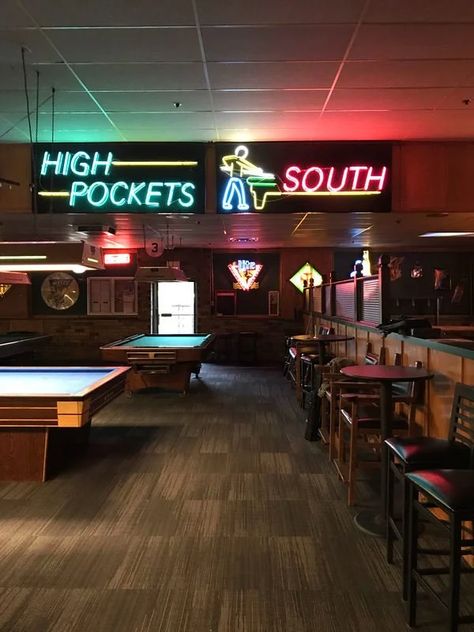 Where Can Your Child Play Billiards? Romine’s High Pockets is the Place to Be! – Gopher Island Pool Hall, Pool Halls, Billiards, Kids Playing, Pool, Interior Design, Canning, Quick Saves, Design