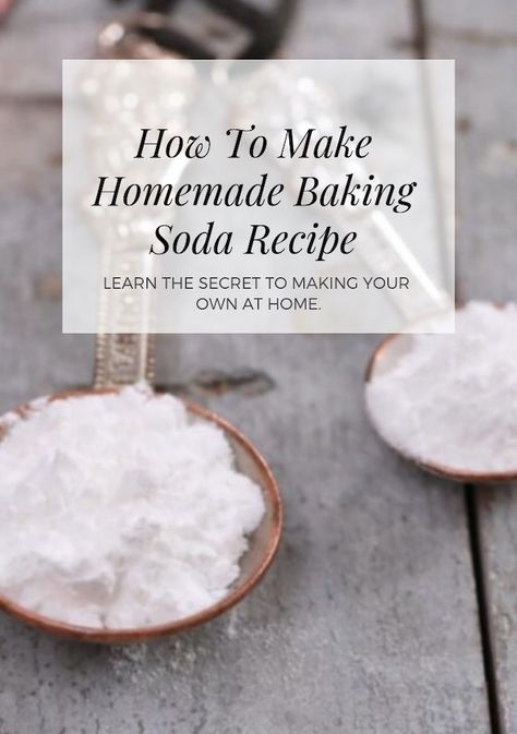 Homemade Baking Soda, Make Baking Powder, Homemade Baking Powder, Baking Soda Substitute, Baking Powder Recipe, Diy Shampoo Recipe, Homemade Dry Mixes, Bigger Bolder Baking, Baking Soda Benefits