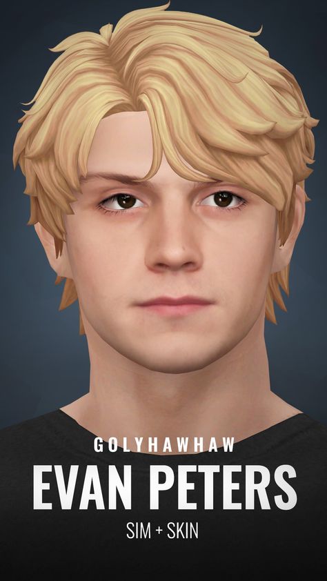 Golyhawhaw Sims 4 Evan Peters, Evan Peters Sims 4, The Sims 4 Male Skin Overlay, Male Cc Skin, Sims 4 Cc Skin Details Overlay Male, Sims 4 Cc Male Skin Overlay, Sims Overlay, Sims 3 Male Hair, Apocalypse Oc