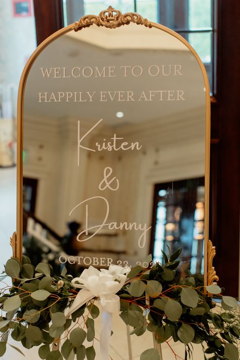 Wedding Sign Mirrors, Welcome To Wedding Sign Mirror, Wedding Signs Mirrors, Wedding Welcome Sign Gold Mirror, Wedding Mirror Signs For Reception, You Look Amazing Mirror Wedding, Wedding Mirrors Signs, Welcome To Our Forever Wedding Sign, Wedding Mirror Signs